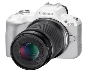 Canon EOS R50 Kit with (RF 18-45mm + RF 55-210mm) (White)