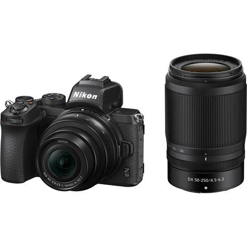 Nikon Z50 Twin Kit (Z DX 16-50mm F/3.5-6.3 VR, Z DX 50-250 F/4.5-6.3 VR) + FTZ II
