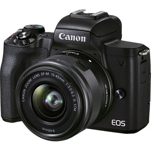Canon EOS M50 Mark II with EF-M 15-45mm STM Black