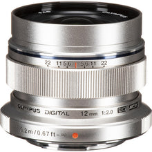 Load image into Gallery viewer, Olympus M.Zuiko ED12mm F2.0 (Silver)
