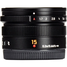 Load image into Gallery viewer, Panasonic LEICA DG SUMMILUX 15mm F1.7 ASPH Lens Black (HX015)