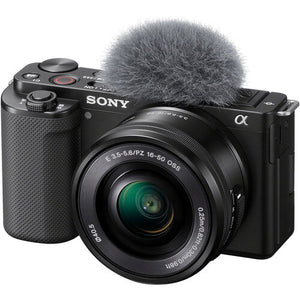 Sony ZV-E10 Mirrorless Camera With 16-50mm Lens Black (ILCZV-E10L)